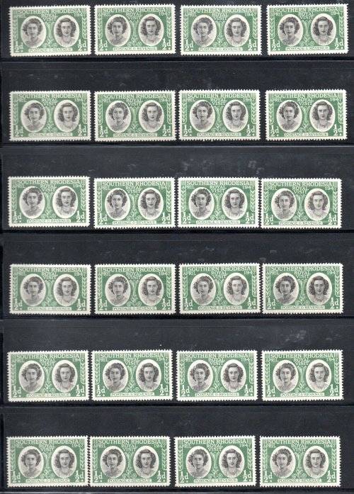 SOUTHERN/NORTHERN RHODESIA BULK DUPLICATED UMM CLEARANCE LOT. HIGH CAT VALUE. GREAT RESALE VALUE.