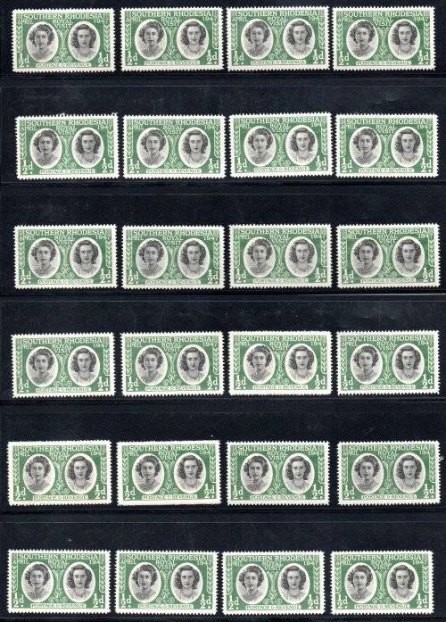 SOUTHERN/NORTHERN RHODESIA BULK DUPLICATED UMM CLEARANCE LOT. HIGH CAT VALUE. GREAT RESALE VALUE.