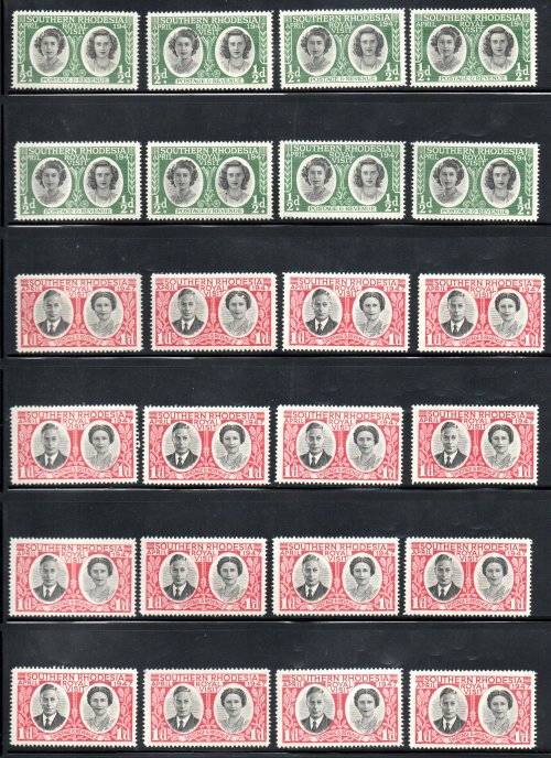 SOUTHERN/NORTHERN RHODESIA BULK DUPLICATED UMM CLEARANCE LOT. HIGH CAT VALUE. GREAT RESALE VALUE.