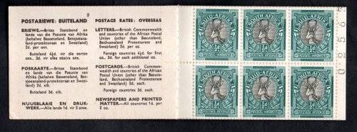 UNION 1951 (X2) BOOKLET NO 21 3/6d COMPLETE. (X1) WITH `SOUTH` FIRST AND (X1) WITH `SUID` FIRST.