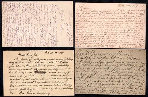 NETHERLANDS INDIES SELECTION OF USED LETTER CARDS + ODD UNUSED LETTER/POSTCARD. AS PER SCANS.