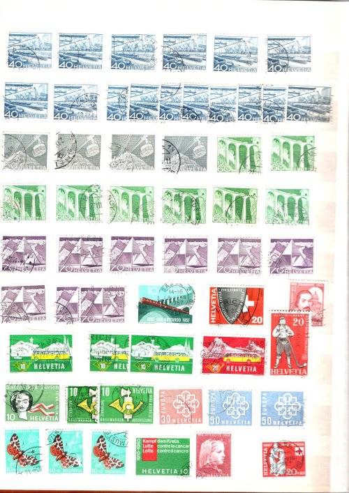 PRONTO ALBUM 2ND HAND FILLED WITH USED SWITZERLAND. AS PER SCANS. NB: PLEASE READ BELOW. VALUE!