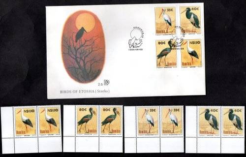 NAMIBIA CLEARANCE LOT OF FDCs + RELATED CONTROLS, PAIRS ETC. AS PER (X28) SCANS. GOOD VALUE.