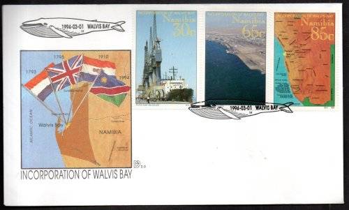 NAMIBIA CLEARANCE LOT OF FDCs + RELATED CONTROLS, PAIRS ETC. AS PER (X28) SCANS. GOOD VALUE.
