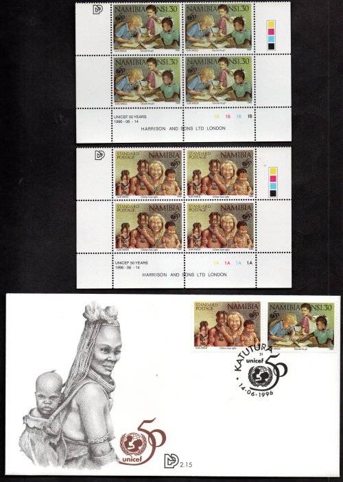 NAMIBIA CLEARANCE LOT OF FDCs + RELATED CONTROLS, PAIRS ETC. AS PER (X28) SCANS. GOOD VALUE.