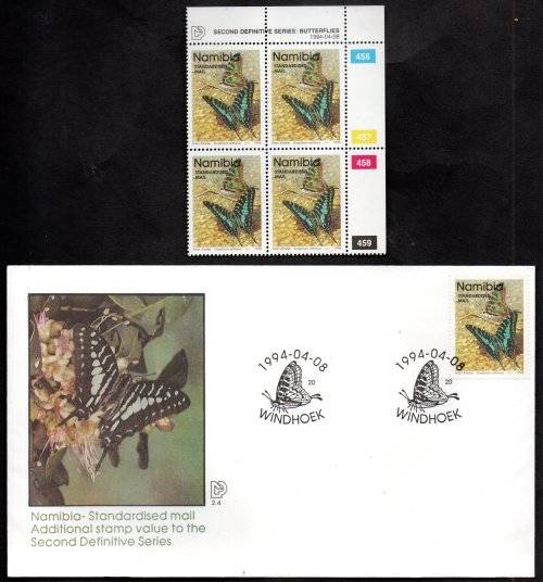 NAMIBIA CLEARANCE LOT OF FDCs + RELATED CONTROLS, PAIRS ETC. AS PER (X28) SCANS. GOOD VALUE.