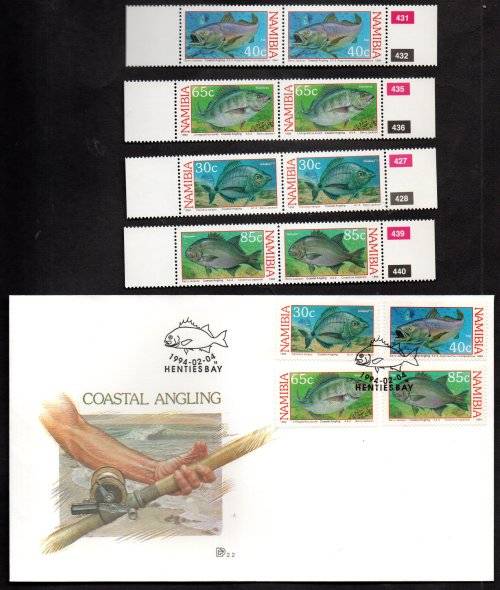 NAMIBIA CLEARANCE LOT OF FDCs + RELATED CONTROLS, PAIRS ETC. AS PER (X28) SCANS. GOOD VALUE.