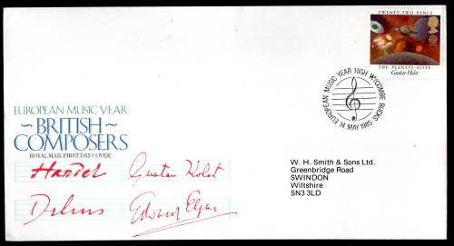 GB 1985 SET OF (X4) BRITISH COMPOSERS FIRST DAY COVERS. ALL ADDRESSED. AS PER SCANS. GREAT ITEMS.