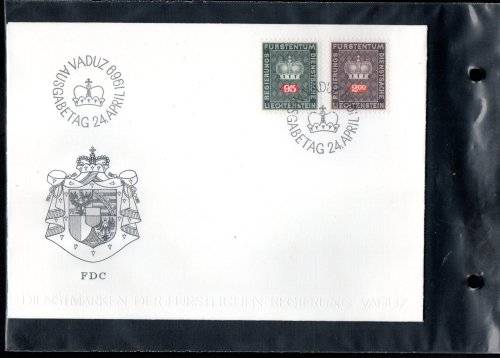 SMALL RING ALBUM WITH (X50+) LICHTENSTEIN FDCs ETC. NOT ALL SCANNED. GREAT ITEM. NB: PLEASE READ!!!