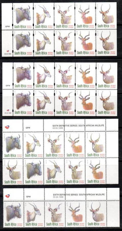 RSA ADDITIONAL VALUE TO 6TH DEF SELECTION OF STRIPS, PANES ETC. DIFFERENT DATES ETC. (X7) SCANS.