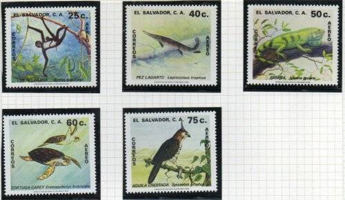 EL SALVADOR 1981 PROTECTED ANIMALS UMM SET OF (X5). SG1662/6. AS PER SCANS. LOVELY SET.