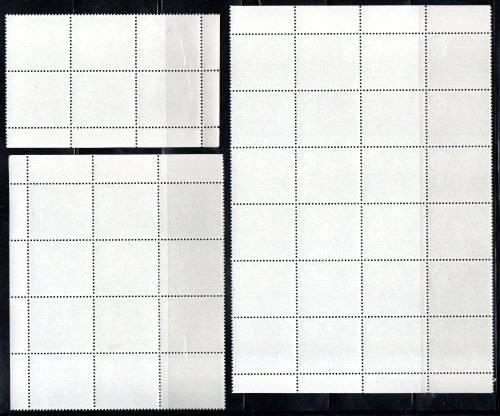 RHODESIA 1966 INDEPENDENCE OVPT SELECTION OF UMM BLKS, PART SHEETS ETC. AS PER SCANS. GOOD VALUE.