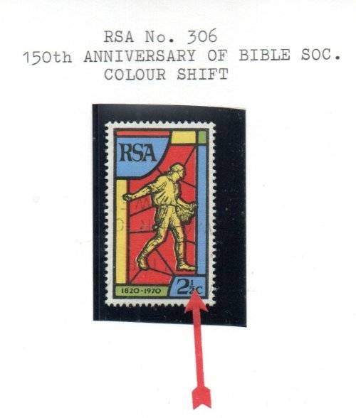 RSA SELECTION OF USED SINGLES WITH VARIETIES. AS DESCRIBED ON CARDS.