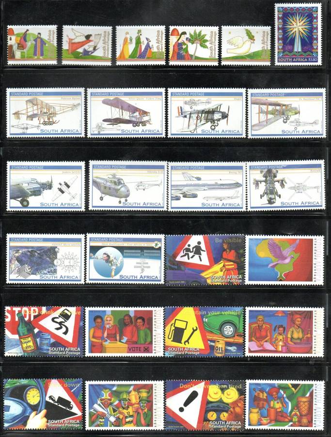 RSA LOT OF UMM SINGLES, ODD BLK ETC. AS PER (X6) SCANS. NICE LOT. GOOD FACE/CV.