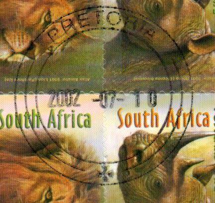 RSA 2002 (X2) BIG FIVE BOOKLETS NO 59 (A58b) WITH `FIRST DAY CANCELLATIONS` 10/7/02. SCARCE AS SUCH