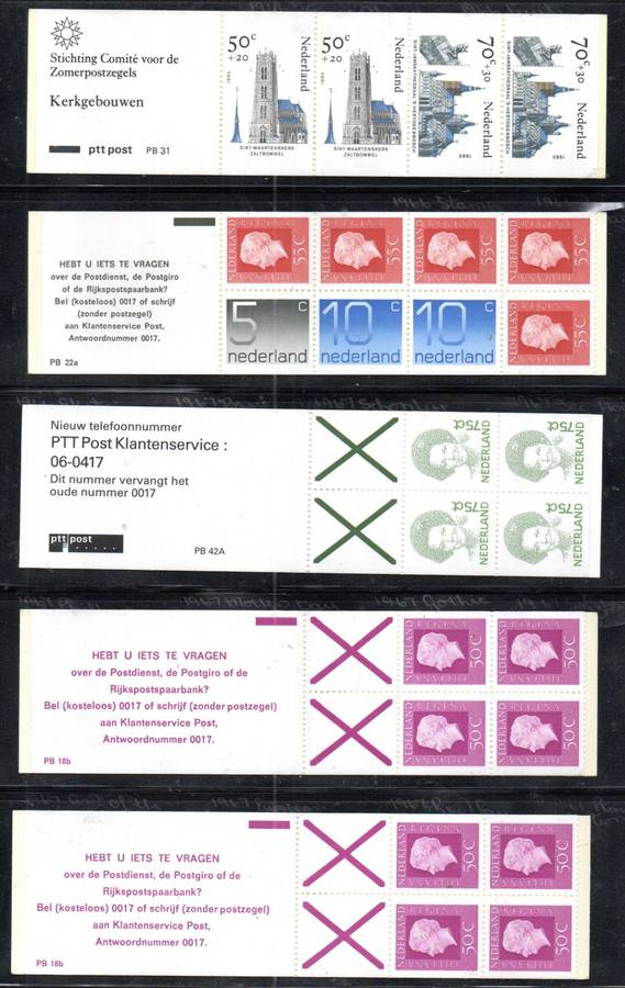 NETHERLANDS (ODD ANTILLES) SELECTION OF (X29) MINT AND COMPLETE BOOKLETS. AS PER SCANS. GREAT LOT.