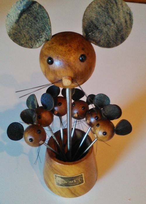 Wow Cocktail Spades "Family Mouse" for aperitif,cocktail...of the 1960's