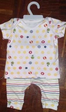 Unisex ABC Top & Pants 3 - 6 months - The Baby Company