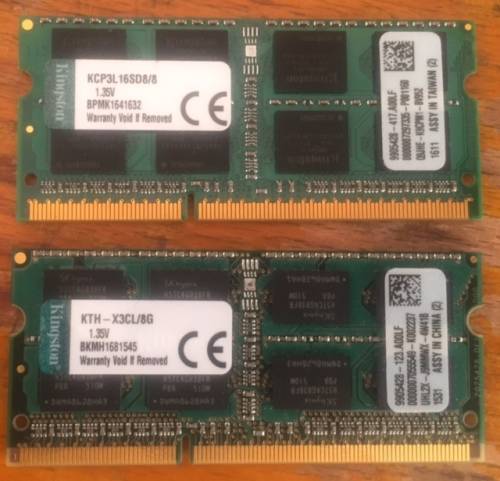 Laptop 8GB Ram DDR3L - Kingston - 1600MHz