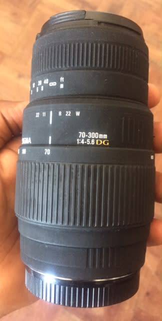 SIGMA DG 70-300mm Telephoto Zoom Lens for Canon DSLR Cameras