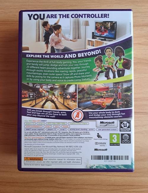 Kinect Sensor with Kinect games (for Xbox 360)