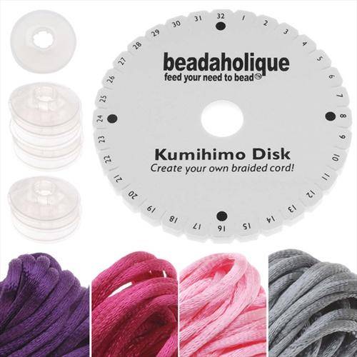 Kumihimo Braiding Kit (Purple/Pinks)