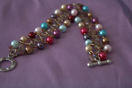 SALE:  Colourful pearls Bracelet