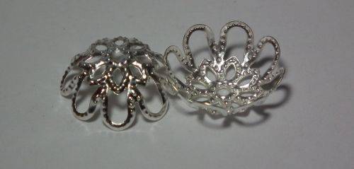 Flower Bead Caps (20 in packet)