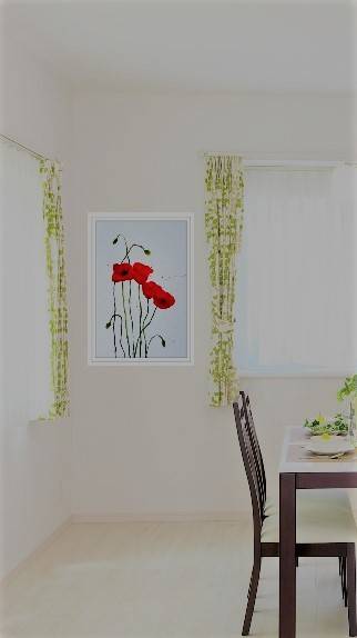 Original Painting by Lorna Pauls - Poppies 2 (37 x 28 cm or 14.5 x 11")