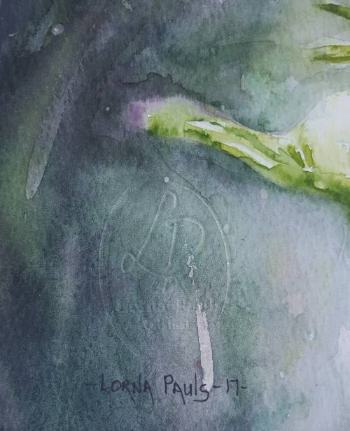 Original Painting by Lorna Pauls - Cosmos 2 (42 x 29.5 cm or 16.5 x 11.5")
