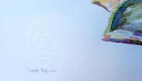 Original Painting by Lorna Pauls - Succulent 1 (42 x 29.5 cm or 16.5 x 11.5")