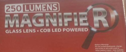 Handheld Magnifying Glass 250 Lumens LED Magnifier