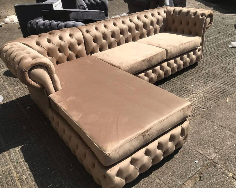 Couches - Couch - Mega Spacious 3-seater couch - Suede Couch