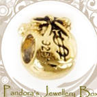14kt Gold EP 925 Sterling Silver EURO Bead Charm
