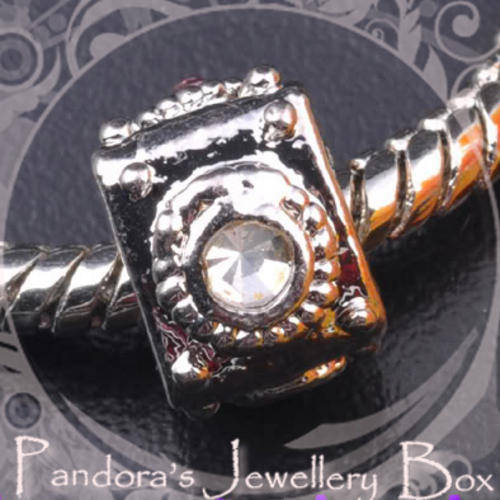 18KGP CRYSTAL EURO Bead Charm
