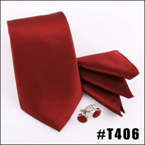 100% Silk Neck Ties, Cufflinks & Hankderchief Set