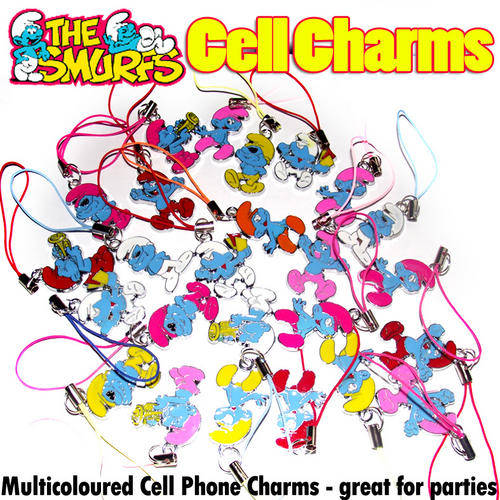 Special Order for Elaine: 25 x Smurfs Cell phone charms