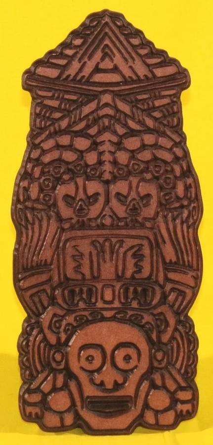 Carved Wooden Mayan Ceremonial Mask