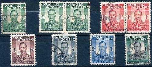 SOUTHERN RHODESIA - KGVI - USED PART SET TO 1/-  VIEW BELOW