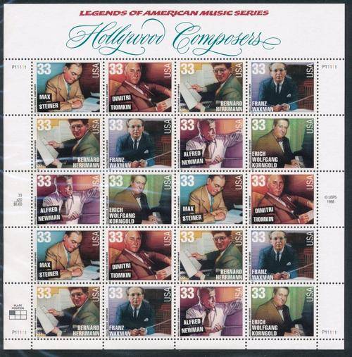 USA - HOLLYWOOD COMPOSERS - LEGENDS OF AMERICAN MUSIC - FULL SHEET - VIEW BELOW