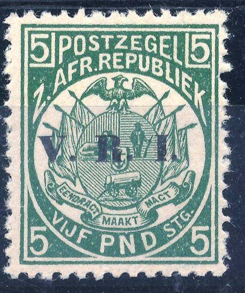 ZAR - 5 POUNDS (SACC243) - UNMOUNTED MINT - CAT VALUE = R 27,000.00 (FOR HINGED) - READ BELOW