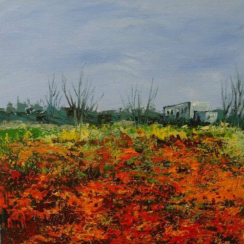 Special !! Bids start with R1.00 !!! Original Acrylic Painting by Joy Clark "Namaqualand"