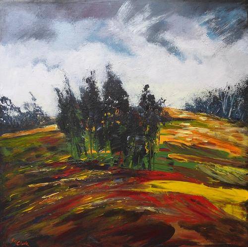 Wednesday Special !!!  Acrylic Painting by Joy Clark "Dusk Sets In"
