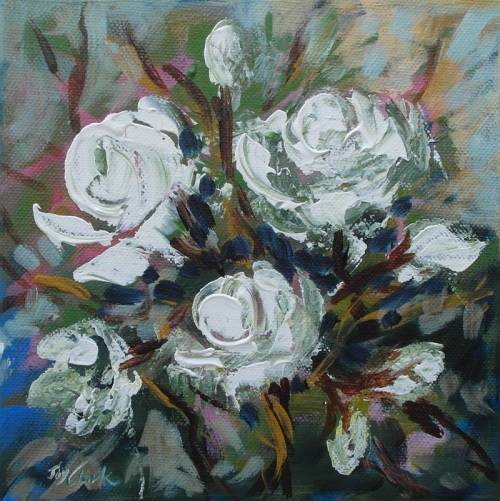 Crazy Wednesday Special... "Daisies" Acrylic Painting 20cm x 25cm