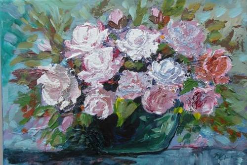 Crazy Wednesday Special... "Daisies" Acrylic Painting 20cm x 25cm