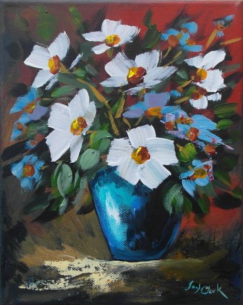Crazy Wednesday Special... "Daisies" Acrylic Painting 20cm x 25cm