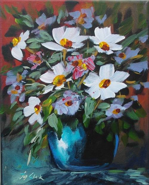 Crazy Wednesday Special... "Daisies" Acrylic Painting 20cm x 25cm