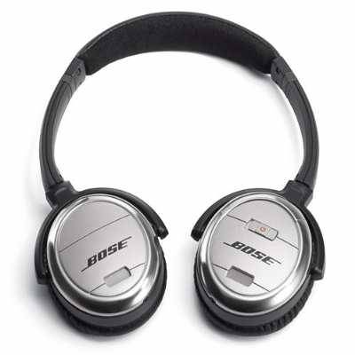 Bose QuietComfort 3 Acoustic Noise Cancelling Headphones.
