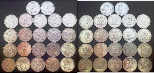 50c (Fifty cent set) second decimal series. 1BID FOR ALL? 21coins