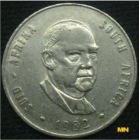 One rand - R1 - 1982 (nickel)